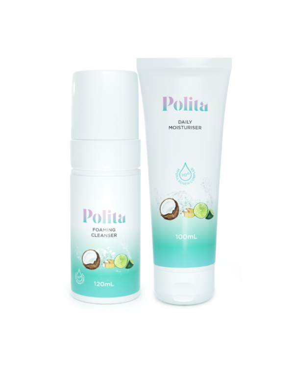 Polita Skincare Perfect Pair| Foaming Cleanser and Daily Moisturiser