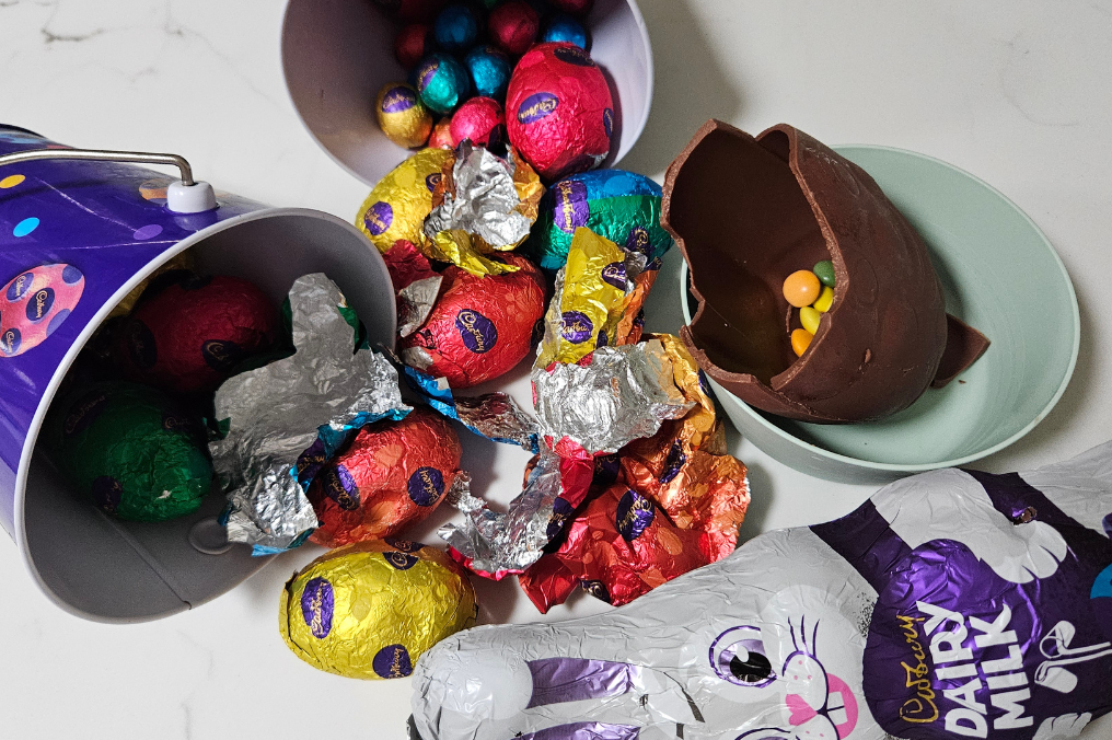 Chocolate Easter egg wrappers