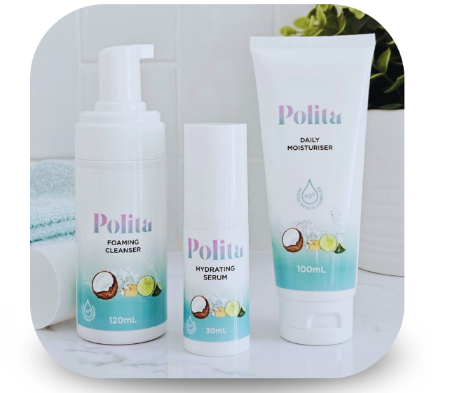 Polita Teen Skincare bundle Gentle teen skincare routine or breakout-prone skin,